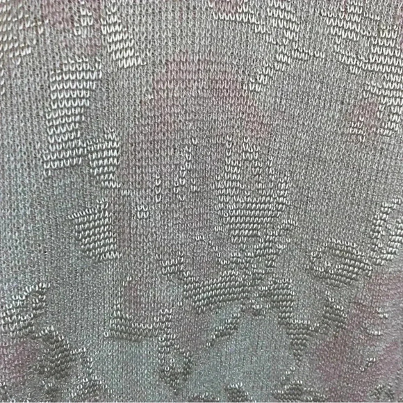 Vtg 80s Vivanti 12 Sweater Set Pink Knit Puff Sleeve Top Pencil Skirt USA Union - Picture 3 of 10